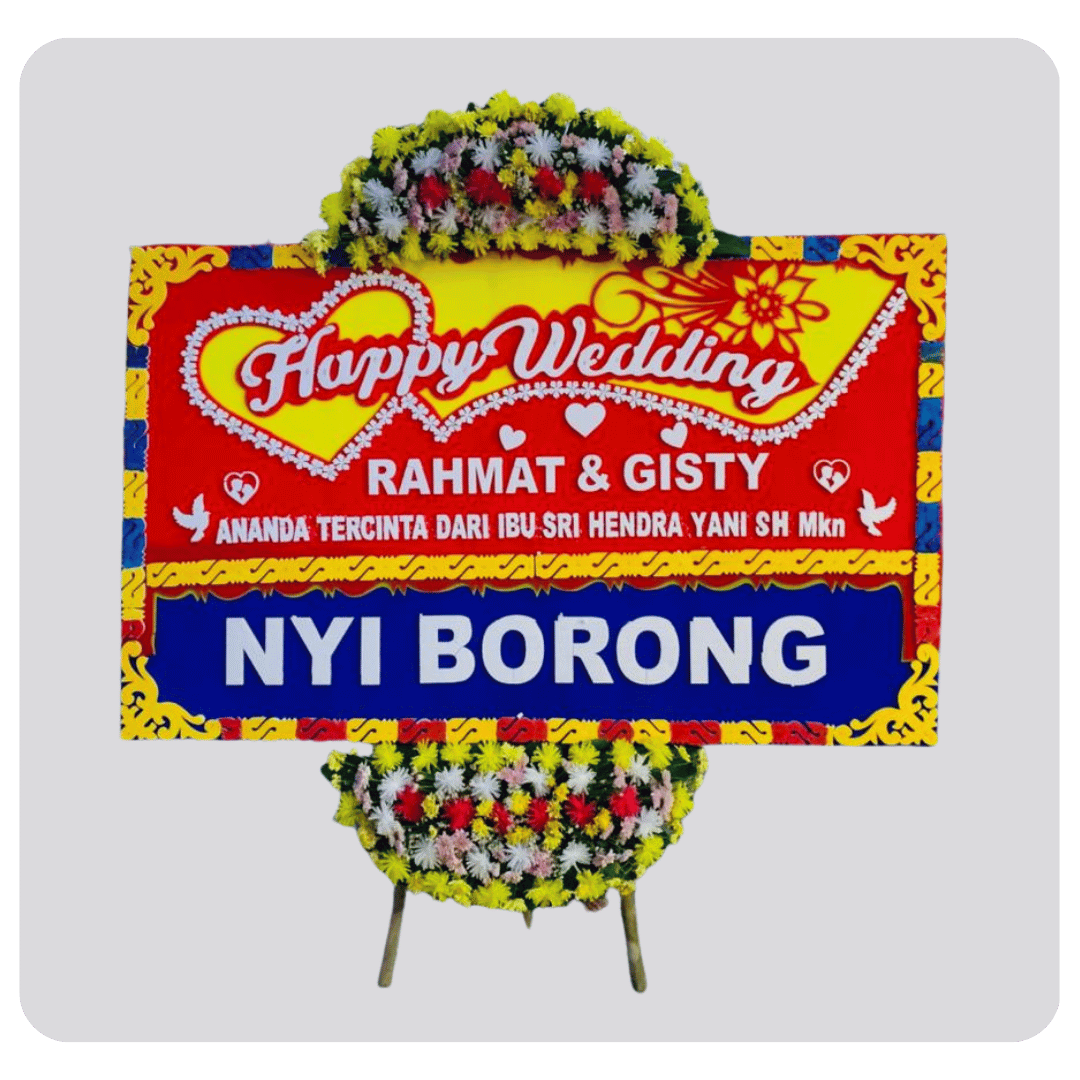 Bunga Papan Wedding Cianjur – Selamat Menempuh Hidup Baru